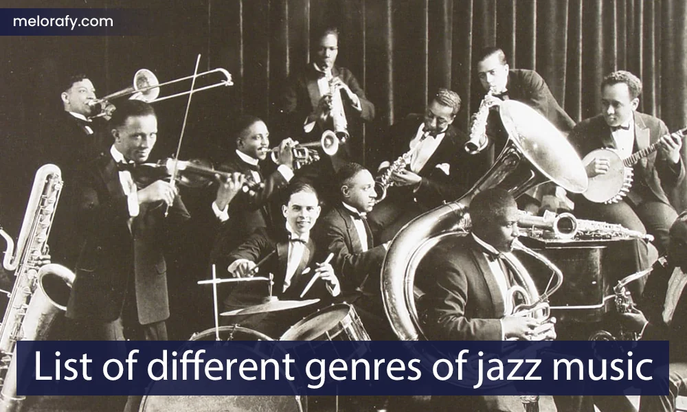 List of different genres of jazz music