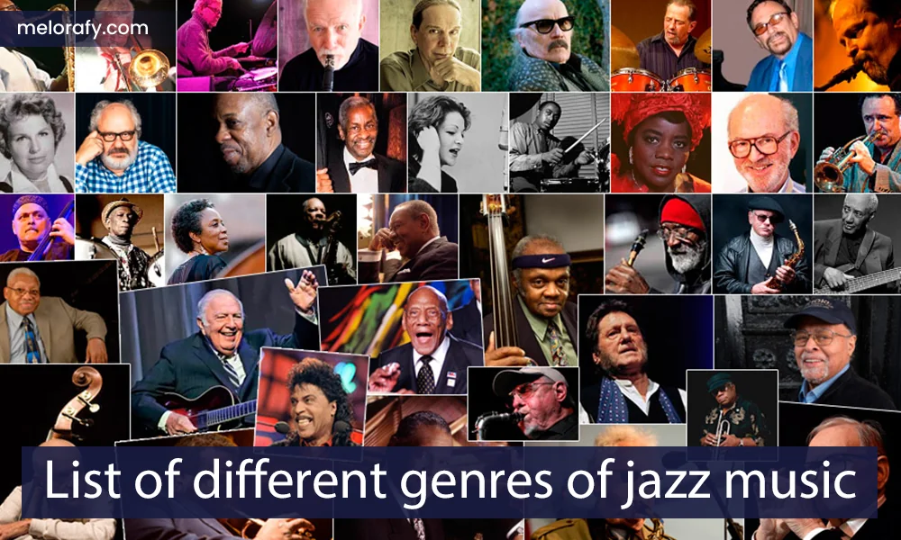 List of different genres of jazz music