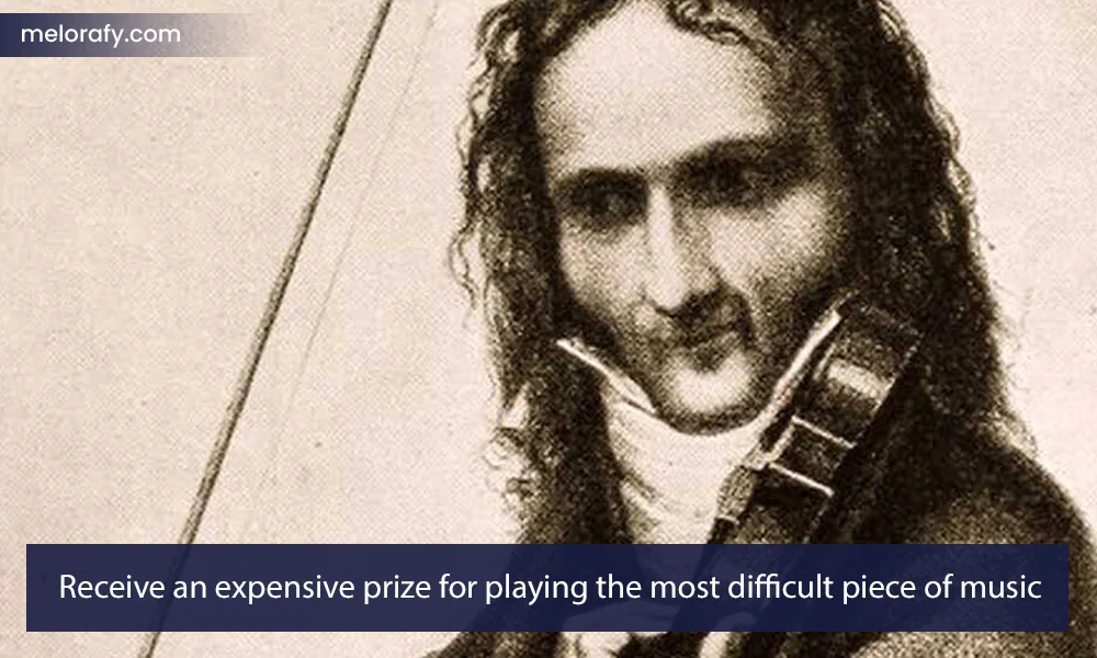 Receive an expensive prize for playing the most difficult piece of music